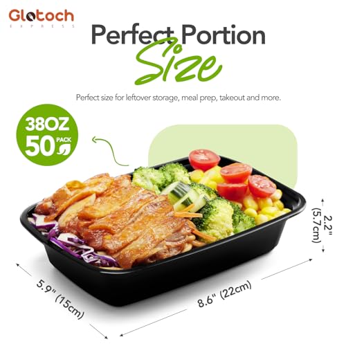 Meal Prep Containers 38oz (38oz-50Pack)