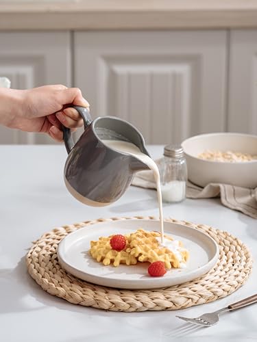 13oz Creamer with Handle (13 Ounces / Dark Gray)