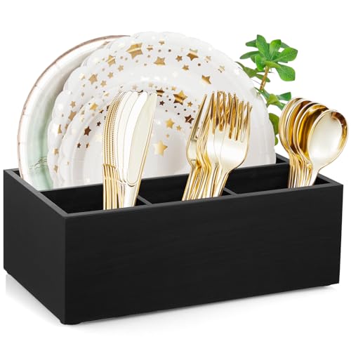 Paper Plate Dispenser (Black / Large)