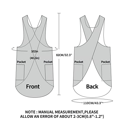 Shortened Design Apron (1# Style-rounded Edge / Black)
