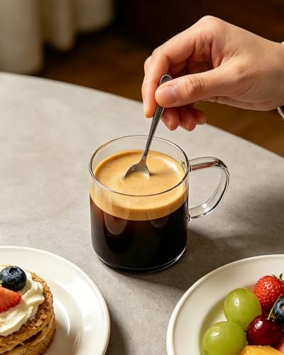 Glass Coffee Mugs (14 oz clear coffee mugs)