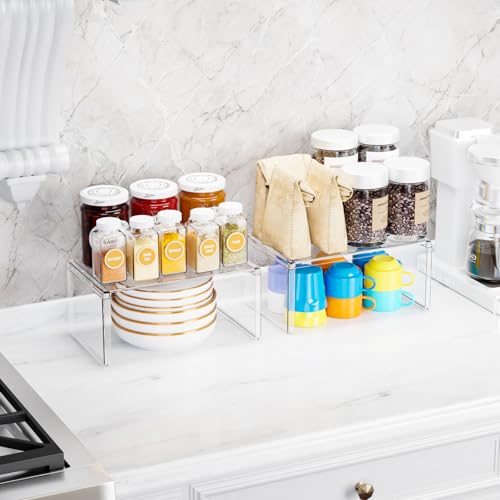 2 Pack Acrylic Cabinet Organizer