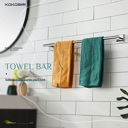 Bath Towel Bar Bathroom Towel Holder for Toilet Kitchen 24 Inch Necklace Holder Chrome Stainless Steel B4005CH (Polished Chrome / 24-Inch)