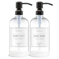 Clear Glass Soap Dispenser (Clear Bottle / Round Oil Rubbed Bronze Pump)