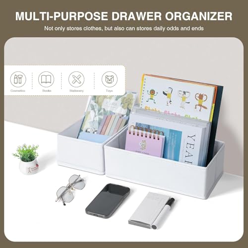 Drawer Organizer Clothes (White / 24 Pack)