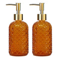 Orange Glass Soap Dispenser (Tangerine)