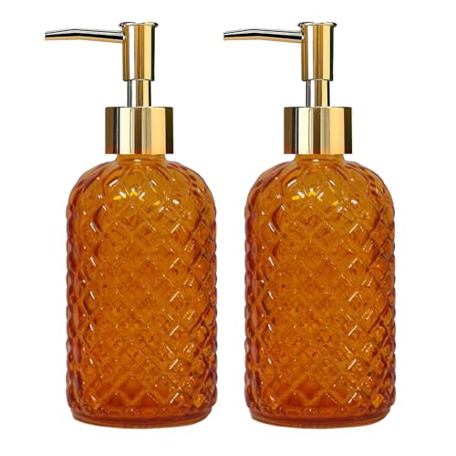 Orange Glass Soap Dispenser (Tangerine)