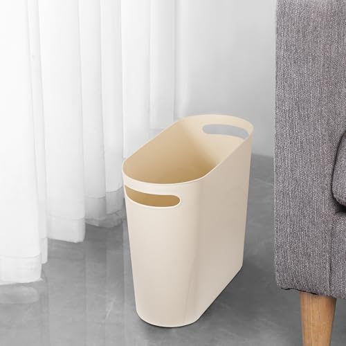 Small Bathroom Trash Can (Cream / 1 pack)