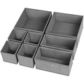 Drawer Organizer Clothes (Grey / 8 Pack)