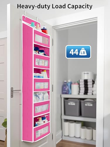 Over the Door Organizer for Bedroom (Rose Pink / 1 Pack (Standard))