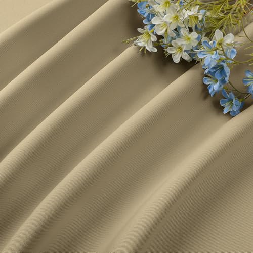 Beige Blackout Curtains Customize (Beige / Customsize)