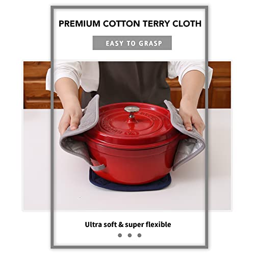 6 Pack Pot Holders for Kitchen Clearance (Gray / 6 pack)