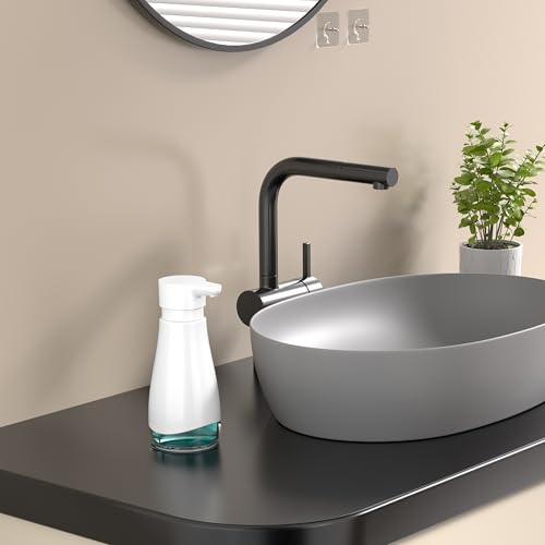 500 mL 17fl.oz Stainless Steel Liquid Soap Dispenser for Dish and Hand Soap (White)