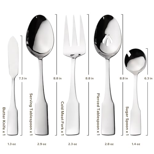 Kate 45 Piece Silverware With Utensil (Silver / 45 pieces for 8)