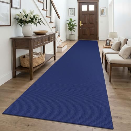 3x16 Runners Rugs for Hallway (Deep Navy Blue / 3' x 16' (Runner))