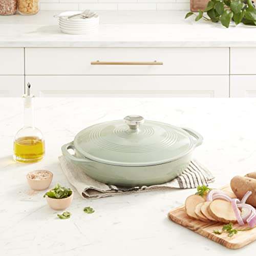 Essential Enamel Cast Iron Braiser (Desert Sage)