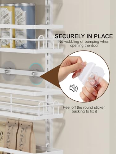 Over the Door Pantry Organizer (White / 6 Tier-M)