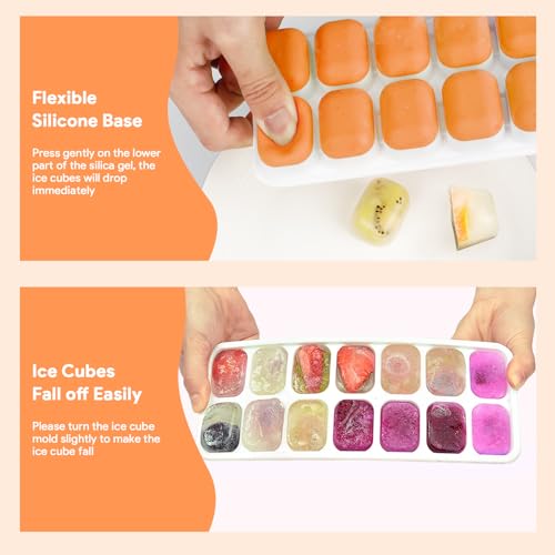 Ice Cube Trays 4 Pack (Orange)