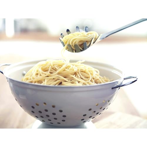 Spaghetti Ladle and Pasta Server with Long Handle (13 x 2.60 x 1.25-inches / Spaghetti Fork)