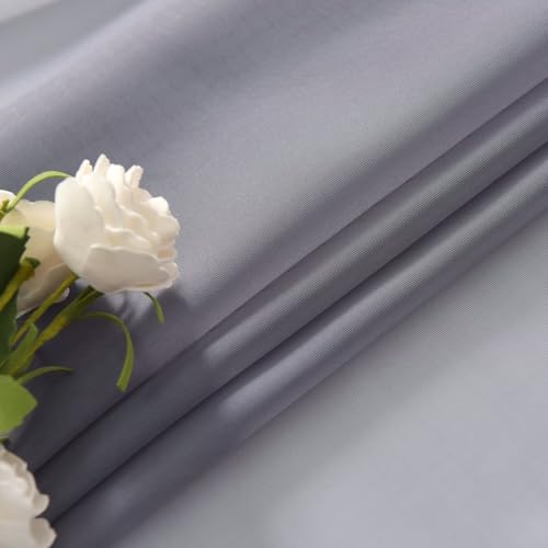 Basic Rod Pocket Sheer Voile Window Curtain Panels Grey 1 Pair 2 Panels 26 Width 30 Inch Long for Kitchen Bedroom Children Living Room Yard (Grey / 26"W x 30"L (Pack of 2))
