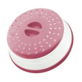Collapsible Microwave Splatter Cover (10.5 IN,Dark pink)