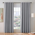 Silver Grey Blackout Curtains 84 inch Length 2 Panels Set (Silver Grey / 42"W x 84"L (Pack of 2))