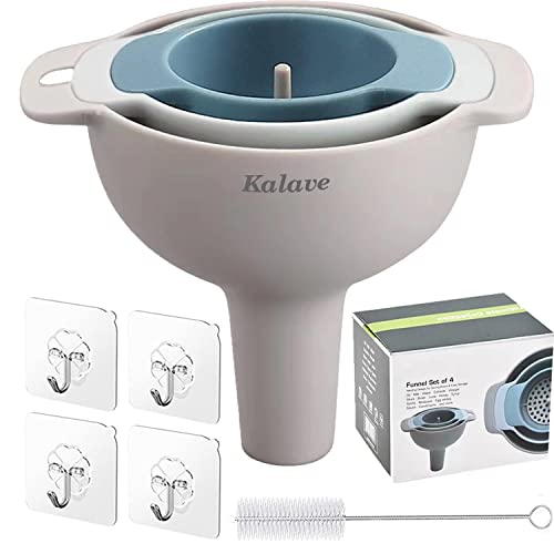 Set of 4 Funnels for Filling Bottles