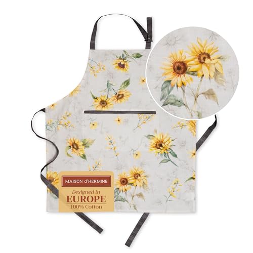 Aprons for women with Pocket 100% Cotton Pack of 1 (073 - Candice)