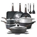 Pots and Pans Set Nonstick (Classic Black)