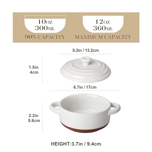 12 OZ Small Casserole Dishes for Oven (Multicolor)