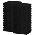 100% Cotton Waffle Weave Kitchen Dish Towels 24 (Black / 13 X 28 - 24 Pack)