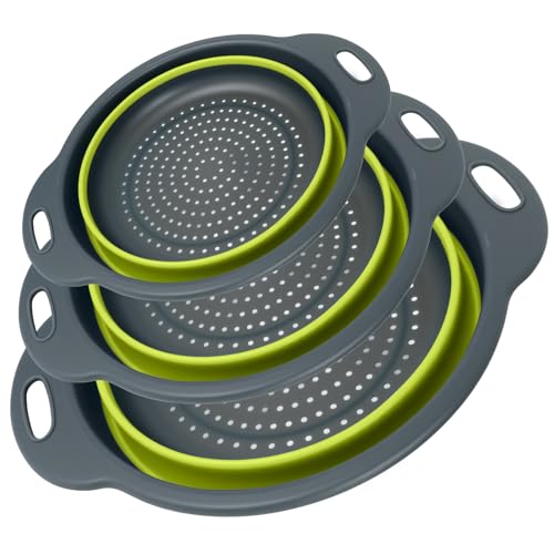 Collapsible Colander 3 (Gray-Green)