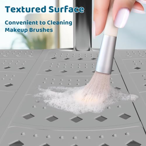 Silicone Foldable Bathroom Sink Cover (Gray)