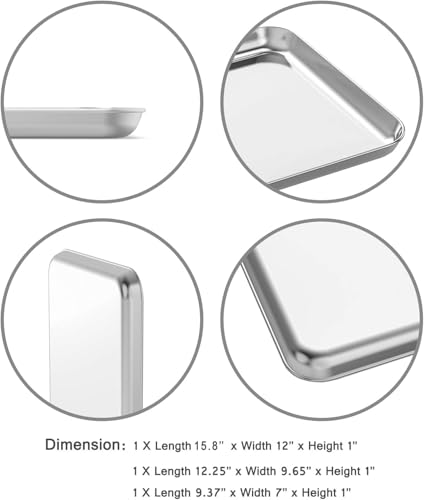 Baking Sheet Set of 3 (9/12/16 inch)