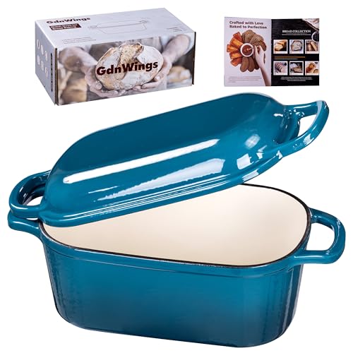 4.6 Quart Dutch Oven for Sourdough Bread Baking (Teal)