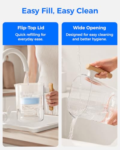 PT-04C-A Alkaline Water Filter Pitcher, 10-Cup Capacity, Clear (Alkaline Pitcher / Clear)