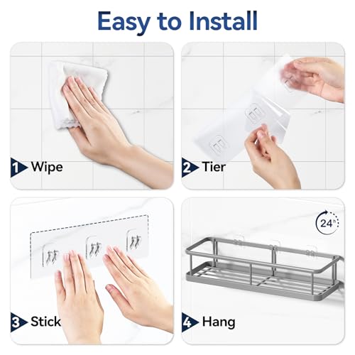 Shower Caddy Adhesive (Grey)