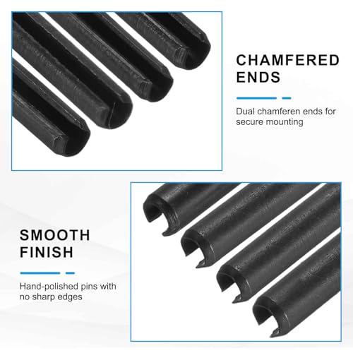 120Pcs Slotted Split Roll Pins 2 (2/25 Inch(2mm) Dia. 4/5 Inch(20mm) Length)