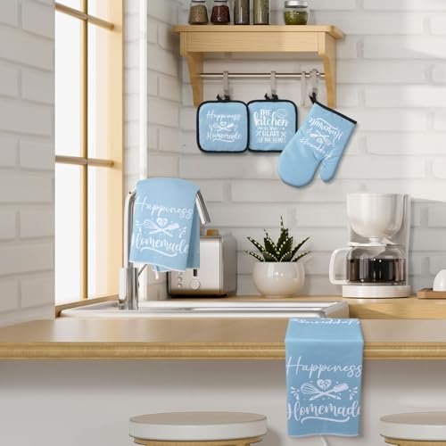 6 Pcs Kitchen Decor Accessories Set (Light Blue / Kitchen)