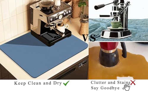 Coffee Mat for Countertops (Blue / 17" x 31.5")