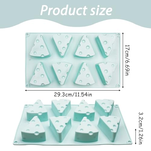 Cheese Shape Silicone Mold 6 (Mint Green-QY372)