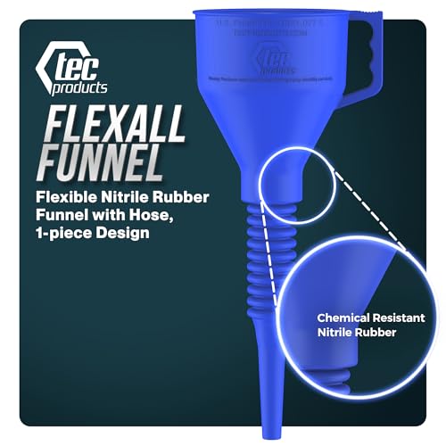 FlexAll Long Flexible Oil Change Funnel (Blue / Large)