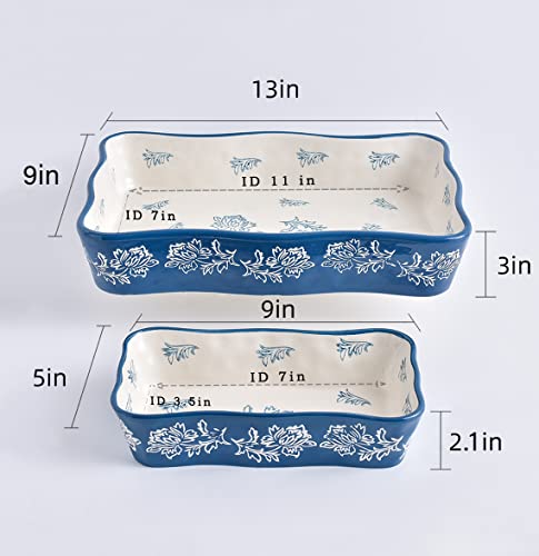 Casserole Dishes for Oven (Blue)