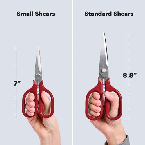 Heavy Duty Kitchen Shears (Small / Red)