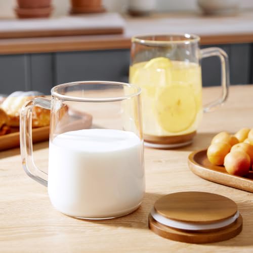 Large Glass Coffee Mugs (24OZ)