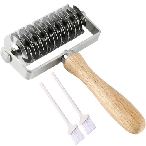 Pastry Lattice Roller Cutter (Wood)