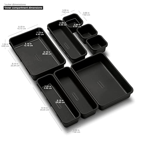 Classic 8 Piece Interlocking Bin Set (8-Piece)