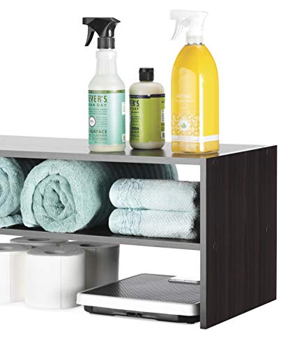 Stackable 2 Tier Shoe Shelf (Espresso / 31 INCH)