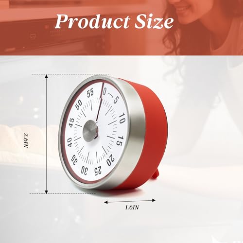 Kitchen Timer for Cooking (Red)
