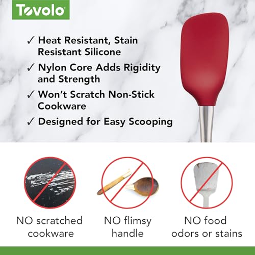 Spoonula Flex Core Stainless Steel Handle Cayenne (Cayenne / Spoonula)